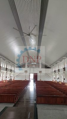 LẮP ĐẶT QUẠT TRẦN CÔNG NGHIỆP TẠI NHÀ THỜ BÌNH MINH TRẢNG BOM ĐỒNG NAI 11 Lắp đặt quạt trần tại Nhà Thờ Bình Minh