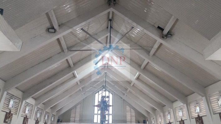 Lắp đặt quạt trần nhà thờ giáo xứ Thanh Xuân