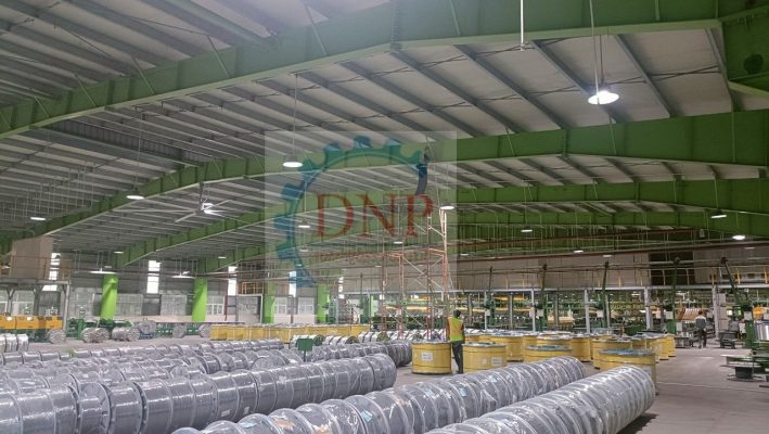 lắp đặt quạt nhà máy Kiswire